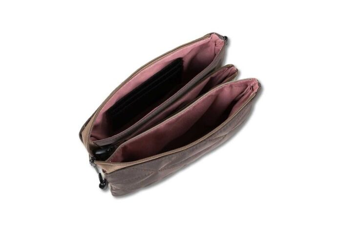 BOLSO DE MANO / BANDOLERA DEVOTA & LOMBA FRAME TAUPE - Imagen 4