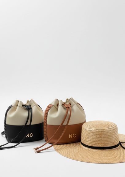 Bombonera bicolor trenza Noco