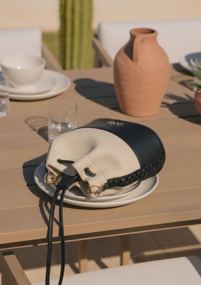 Bombonera bicolor trenza Noco - Imagen 2