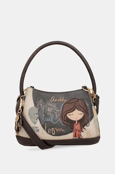 BOLSO DE HOMBRO CON BANDOLERA TULIP - Imagen 2