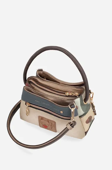 BOLSO DE HOMBRO CON BANDOLERA TULIP - Imagen 5